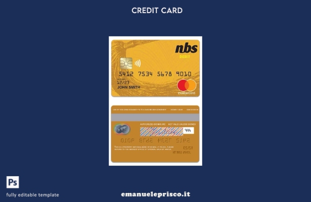 modello di carta di debito mastercard della Samoa National Bank of Samoa in stil
